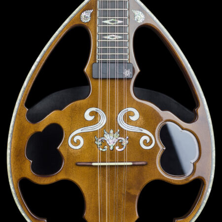 Greek solid body silent bouzouki pro-I model walnut