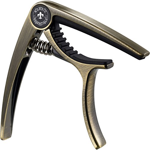 Guitar Capo,Acoustic Guitar, Electric Guitar Capo- Banjo and,for  Acoustic,Ukulele, Mandolin, Bass, Picks Black Single Handed Capo